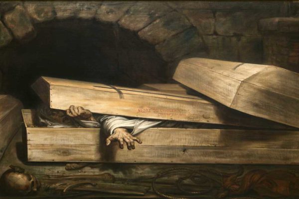 h-prowrh-tafh Αντουάν Βιρτζ, Η πρόωρη ταφή, 1854, λάδια σε καμβά, 160 x 235 cm, Μουσείο Βίερτζ, Βρυξέλλες.