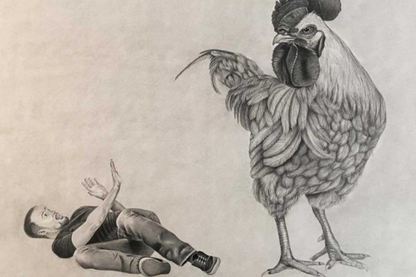 ΚΟΚΟΡΑΣ-ΒΑΣΙΛΙΚΗ-ΦΙΛΟΥ Βασιλική Φίλου / Αλληγορία Νο 2 / Γραφίτης σε χαρτί / Διαστάσεις: 53x62cm / Έτος: 2020