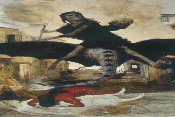 πανουκλα Άρνολντ Μπέκλιν, Η πανούκλα, 1898, τέμπερα σε ξύλο, Μουσείο Τέχνης, Βασιλεία